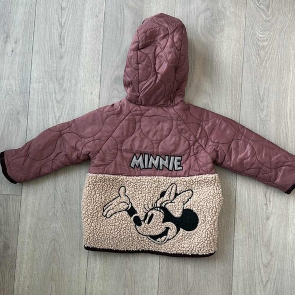 ZARA Minnie Mouse Disney Fleece Quilted Jacket from